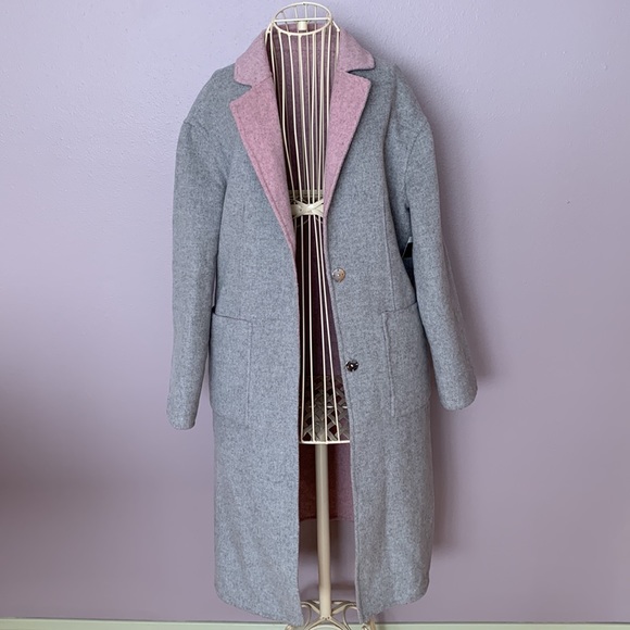 Reversible 2-in-1 coat Double face wool NWOT - Picture 7 of 16